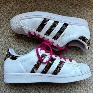 Adidas Superstar Floral Twist Stripes, Size 8.5